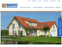 Tablet Screenshot of bauco-massivhaus.de